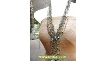 Long Necklaces mix Beaded Layer